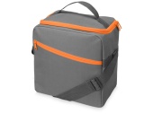 Изотермическая сумка-холодильник «Classic», серо-оранжевая