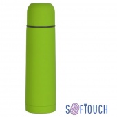 Термос "Крит" с покрытием soft touch 0,5 л., цвет зеленое яблоко