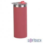 Термостакан "Хилтон", покрытие soft touch, 0,48 л., цвет красный