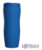 Термостакан "Монтана" с покрытием soft touch 0,4 л., цвет синий