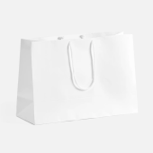 Пакет бумажный с ламинацией Lami Tote M, белый