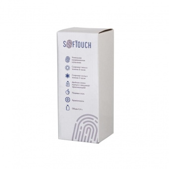 Термостакан "Монтана" с покрытием soft touch 0,4 л., цвет оранжевый