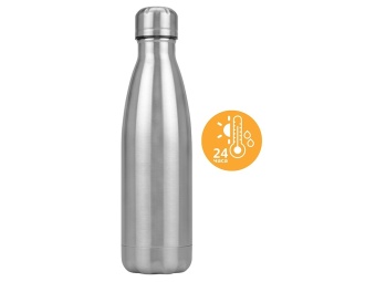 Подарочный набор с термосом и бутылкой «Bottle set», серебристый