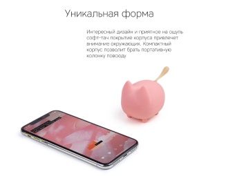 Портативная колонка «Mysound Tito 3C», розовая