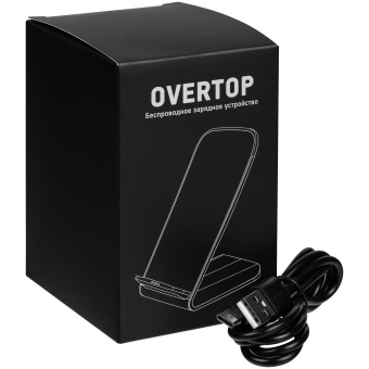 Беспроводное зарядное устройство с быстрой зарядкой Overtop, белое