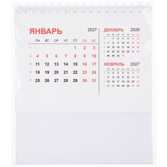 Календарь настольный Datio 2027, белый