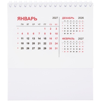 Календарь настольный Datio 2027, белый