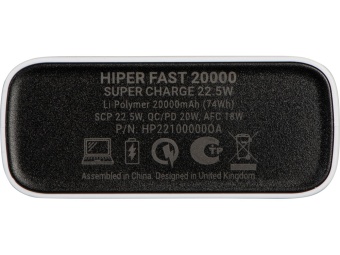 Портативный внешний аккумулятор «FAST», 20000 mAh, белый