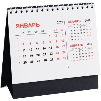 Календарь настольный Datio 2027, черный