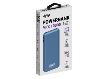 Портативный внешний аккумулятор «MFX», 10000 mAh, синий